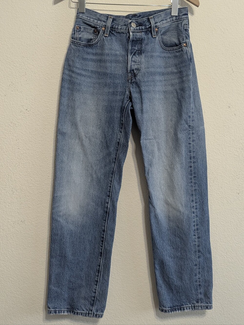Levi's Premium Women 501 '90s Selvedge Straight Leg Jeans  Blue 25x30